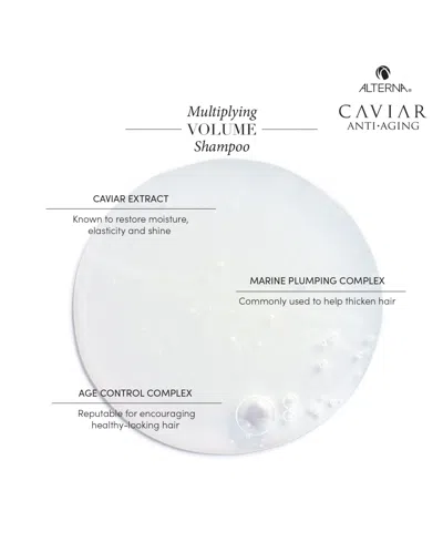 Shop Alterna Caviar Multiplying Volume Shampoo, 8.5 Oz. In No Color