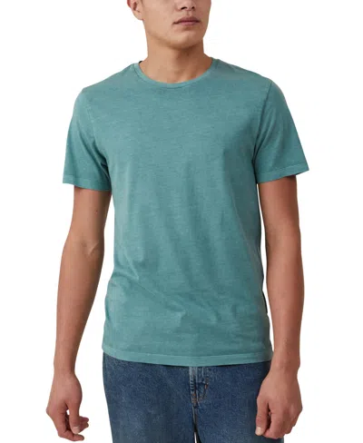 Shop Cotton On Men's Regular Fit Crew T-shirt In Faded Teal