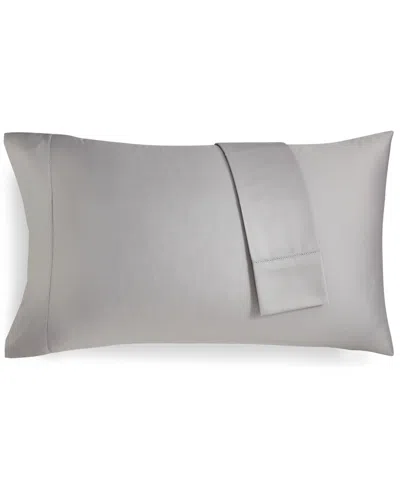Shop Charter Club Solid 550 Thread Count 100% Cotton Pillowcase Pair, Standard, Created For Macy's In Smoke