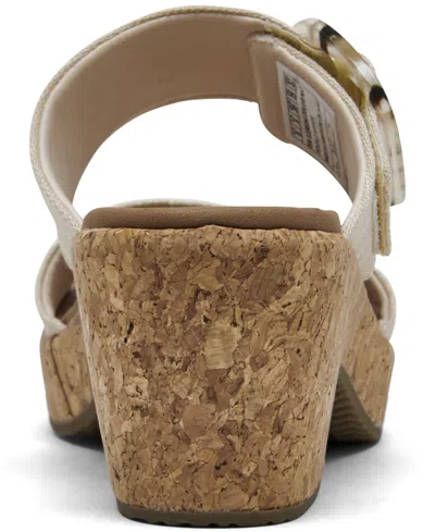 Shop Skechers Women's Cali Brystol Slide Sandals From Finish Line In Natural