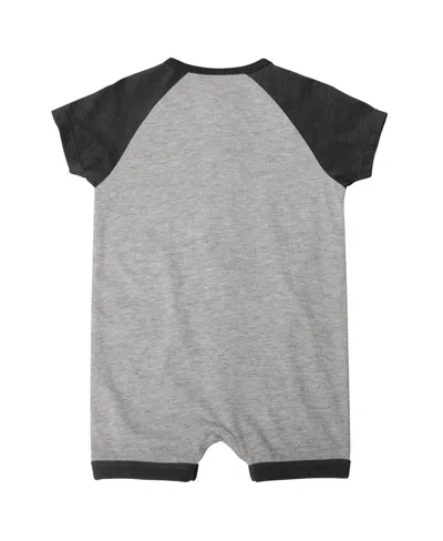Outerstuff Infant  Heather Gray Chicago White Sox Extra Base Hit Raglan Full-snap Romper In Heather Gray