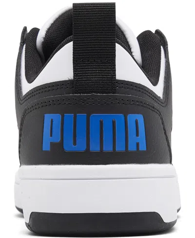 Shop Puma Big Kids Rebound Layup Low Casual Sneakers From Finish Line In Black,white,gray