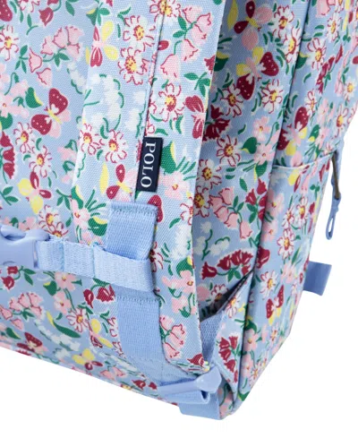Shop Polo Ralph Lauren Polo Ralph Boys Lauren Print Backpack In Kentucky Blue