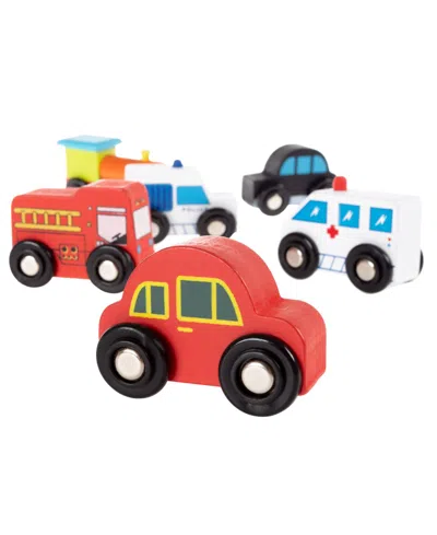 Shop Trademark Global Hey Play Wooden Car Playset In Multi