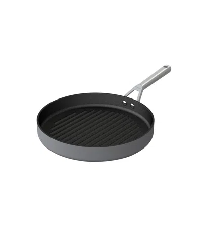 Shop Ninja Foodi Neverstick Premium Hard Anodized 12" Round Grill Pan In Gray