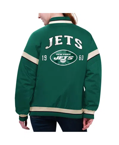 Starter Green New York Jets Tournament Full-snap Varsity Jacket In Green
