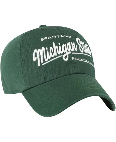 Shop 47 Brand Women's ' Green Michigan State Spartans Sidney Clean Up Adjustable Hat