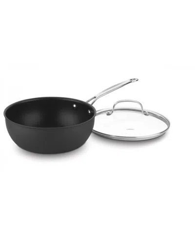 Shop Cuisinart Chefs Classic Hard Anodized 3-qt. Chefs Pan W/ Cover In Nonstick Hard Anodized