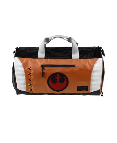 Shop Heroes & Villains Men's And Women's Star Wars Rebel Alliance Pilot Duffle Bag In Orange