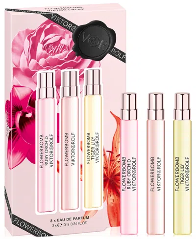 Shop Viktor & Rolf 3-pc. Flowerbomb Fragrance Discovery Set, Created For Macy's In No Color