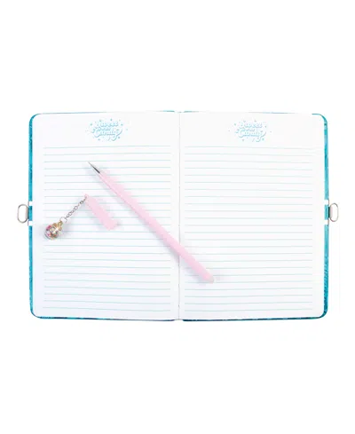 Shop Make It Real Bubble Gum Glitter Locking Journal With Pen In Multi
