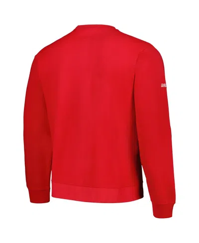 Shop Stitches Men's  Red St. Louis Cardinals Pullover Sweatshirt