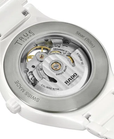 Shop Rado Unisex Swiss Automatic True White High-tech Ceramic Bracelet Watch 40mm In No Color