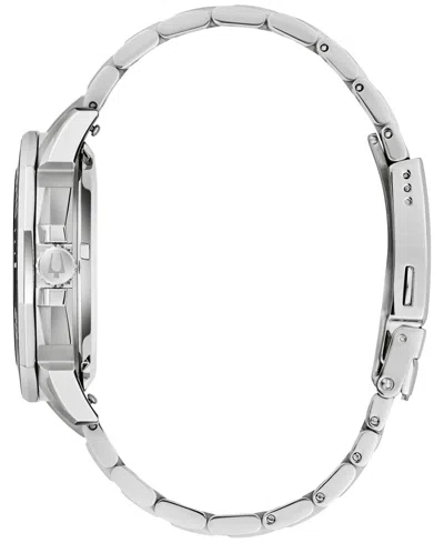 Bulova Men's Marine Star Stainless Steel Bracelet Watch 43mm In Silver-tone