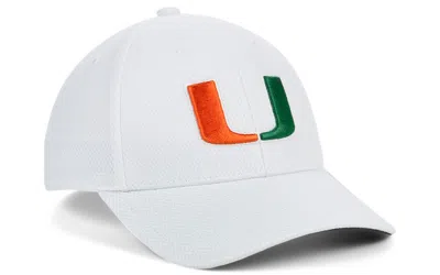 Shop Adidas Originals Miami Hurricanes Sideline Coaches Flex Cap In White
