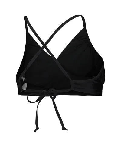 G-iii 4her By Carl Banks Black Kansas City Chiefs Hall Of Fame Bikini Top In Black