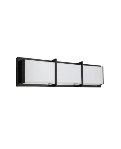 Shop Dainolite 5" Metal Winston 15w Vanity Light With Acrylic Diffuser In Matte Black,white