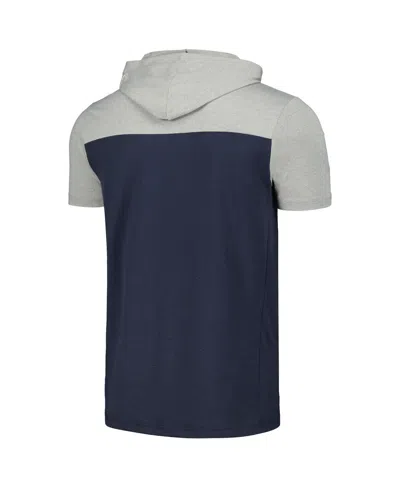 Shop 5th & Ocean Men's  By New Era Navy Usmnt Active Short Sleeve Hoodie T-shirt