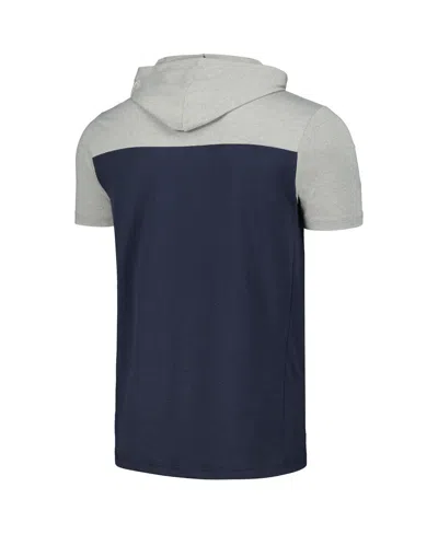 5th & Ocean Men's  By New Era Navy Usmnt Active Short Sleeve Hoodie T-shirt In Navy