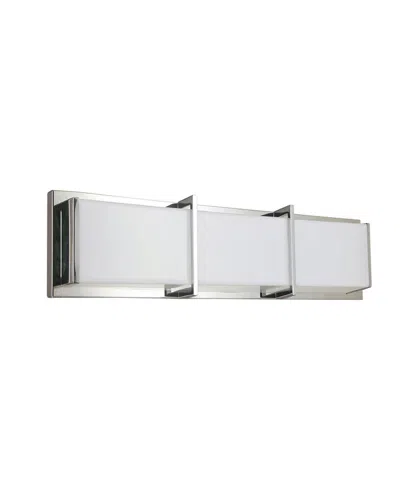 Shop Dainolite 4.50" Metal Winston 15w Vanity Light With Diffuser In Polished Chrome,white