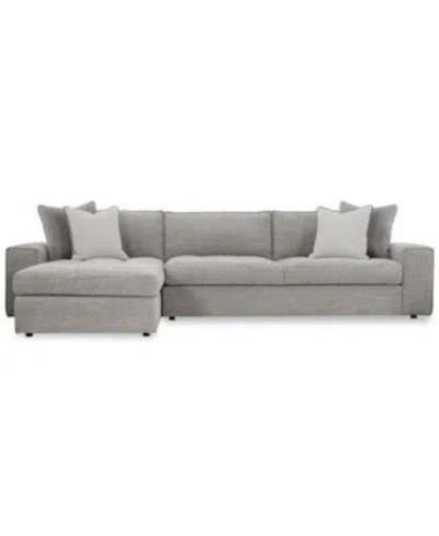 Macy's Tycer Fabric Sectional Collection Created For Macys In Grey