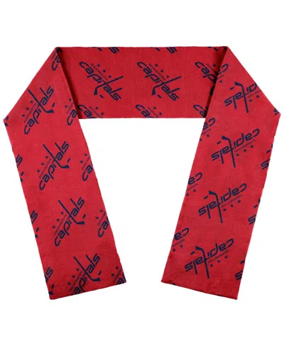 Shop Wear By Erin Andrews Women's  Washington Capitals Team Wordmark Scarf In Red