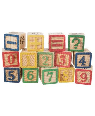 Shop Trademark Global Hey Play Abc And 123 Wooden Blocks In Multi
