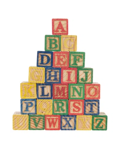 Shop Trademark Global Hey Play Abc And 123 Wooden Blocks In Multi