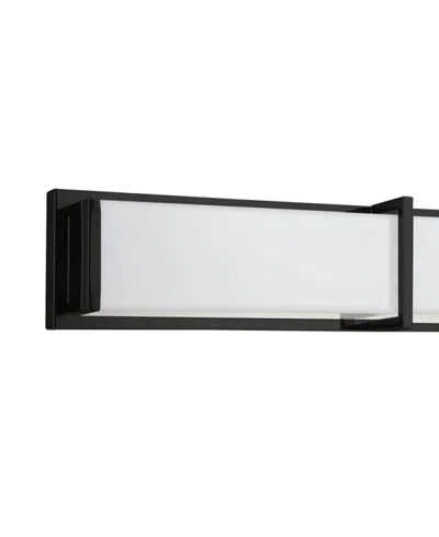 Shop Dainolite 5" Metal Winston 50w Vanity Light With Acrylic Diffuser In Matte Black,white