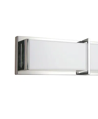 Dainolite 5" Metal Winston 36w Vanity Light With Diffuser In Polished Chrome,white