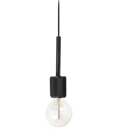 Shop Dainolite 6.5" Metal Roswell 1 Light Small Pendant In Matte Black