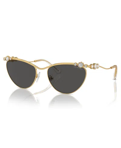Shop Swarovski Women's Sunglasses, Sk7017 In Gold