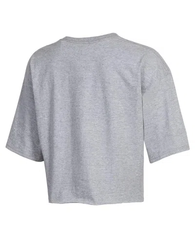 Champion Women's  Gray Alabama Crimson Tide Boyfriend Cropped T-shirt In Gray