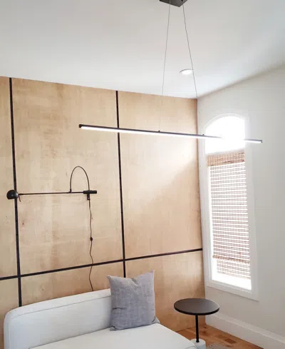 Dainolite Array Led Horizontal Pendant In Matte Black,white
