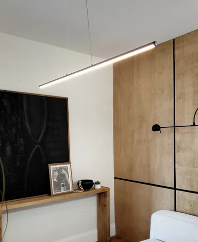 Dainolite Array Led Horizontal Pendant In Matte Black,white