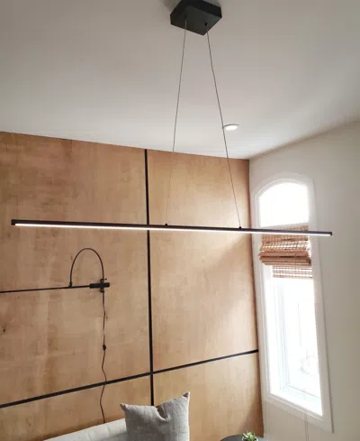 Dainolite Array Led Horizontal Pendant In Matte Black,white