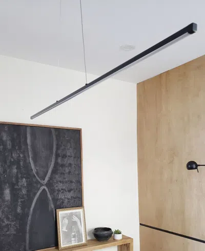 Dainolite Array Led Horizontal Pendant In Matte Black,white