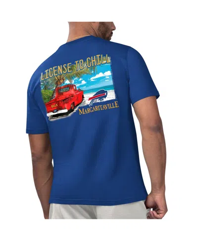 Shop Margaritaville Men's  Royal Buffalo Bills Licensed To Chill T-shirt