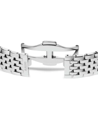Shop Rado Women's Swiss Florence Diamond (1/20 Ct. T.w.) Stainless Steel Bracelet Watch 38mm In No Color