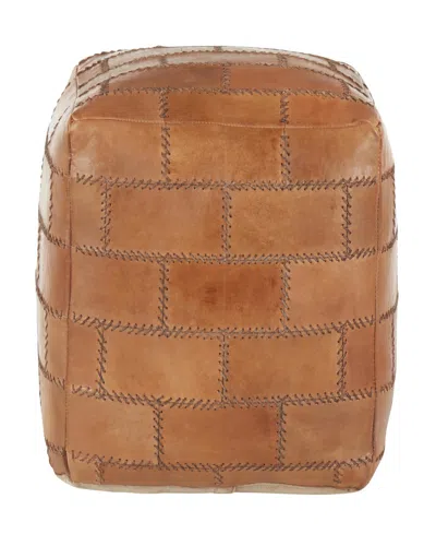 Lumisource Cobbler Pouf In Brown