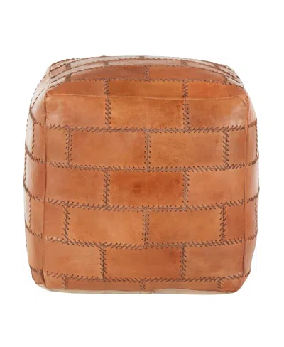 Lumisource Cobbler Pouf In Brown