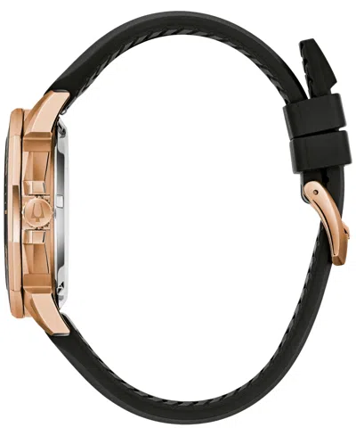Shop Bulova Men's Marine Star Black Silicone Strap Watch 43mm
