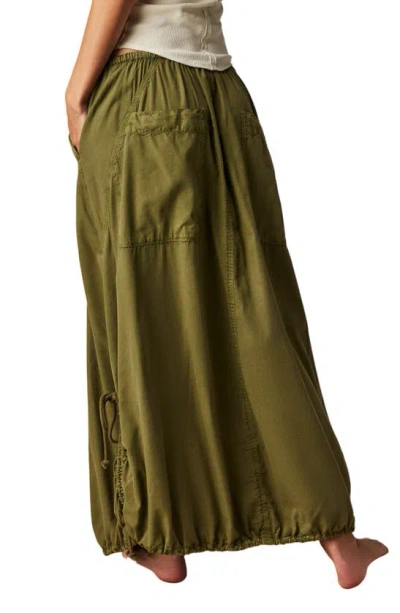Shop Free People Picture Perfect Parachute Maxi Skirt In Avocado Tree 2