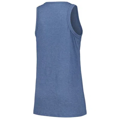 Soft As A Grape Navy New York Yankees Gauze High Neck Tank Top In Navy
