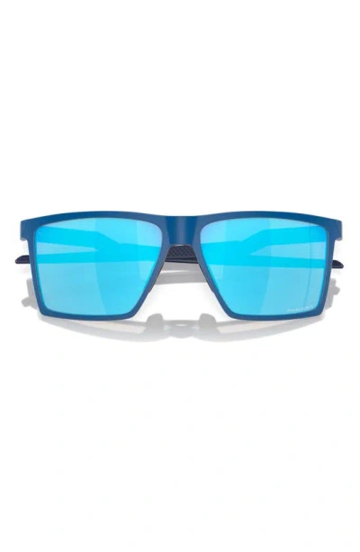 Oakley Futurity Sun 57mm Polarized Square Sunglasses In Sapphire