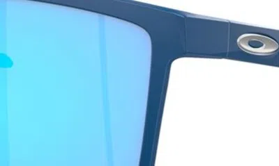 Oakley Futurity Sun 57mm Polarized Square Sunglasses In Sapphire