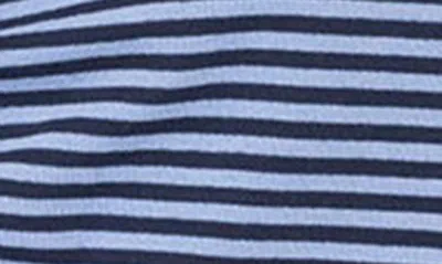 Shop Edikted Jocelyn Stripe Stretch Cotton Top In Blue