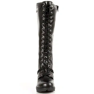 Pre-owned New Rock Rock Boots Womens Punk Gothic Stiefel - Style Tr005 S1 Schwarz - Damen