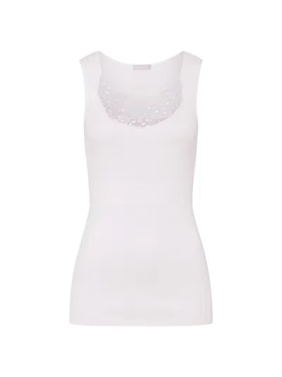 Shop Hanro Women's Michelle Tank Top In White