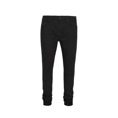 Shop Saint Laurent Denim Jeans In Black